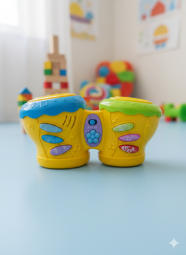 Interactieve Baby Bongo Trommels – Muziek, Licht & Plezier!