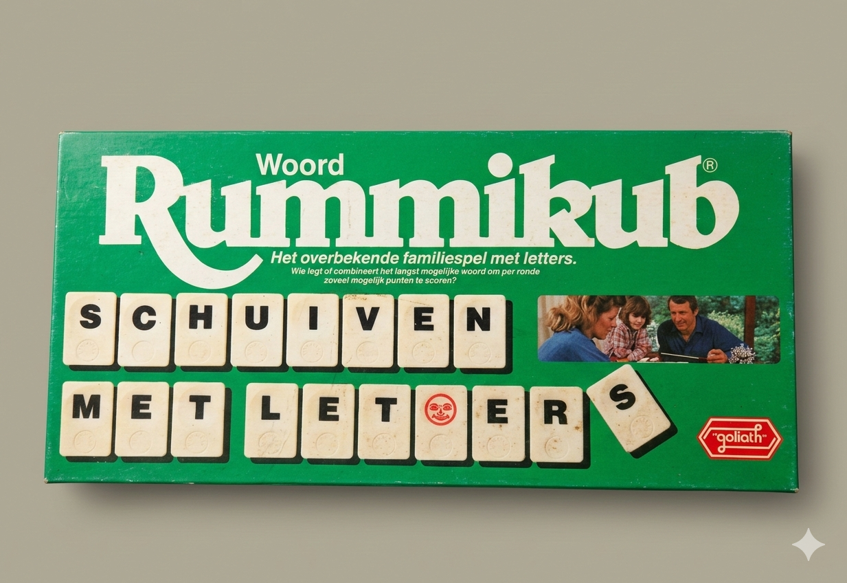 Woord Rummikub – Vintage Editie (Goliath) - Let op: 1 joker mist