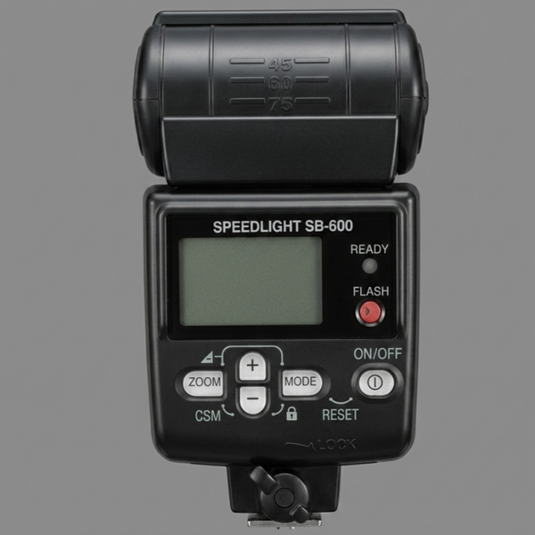 Nikon Speedlight SB-600 Externe Flitser – Inclusief Tas en AS-19 Standaard