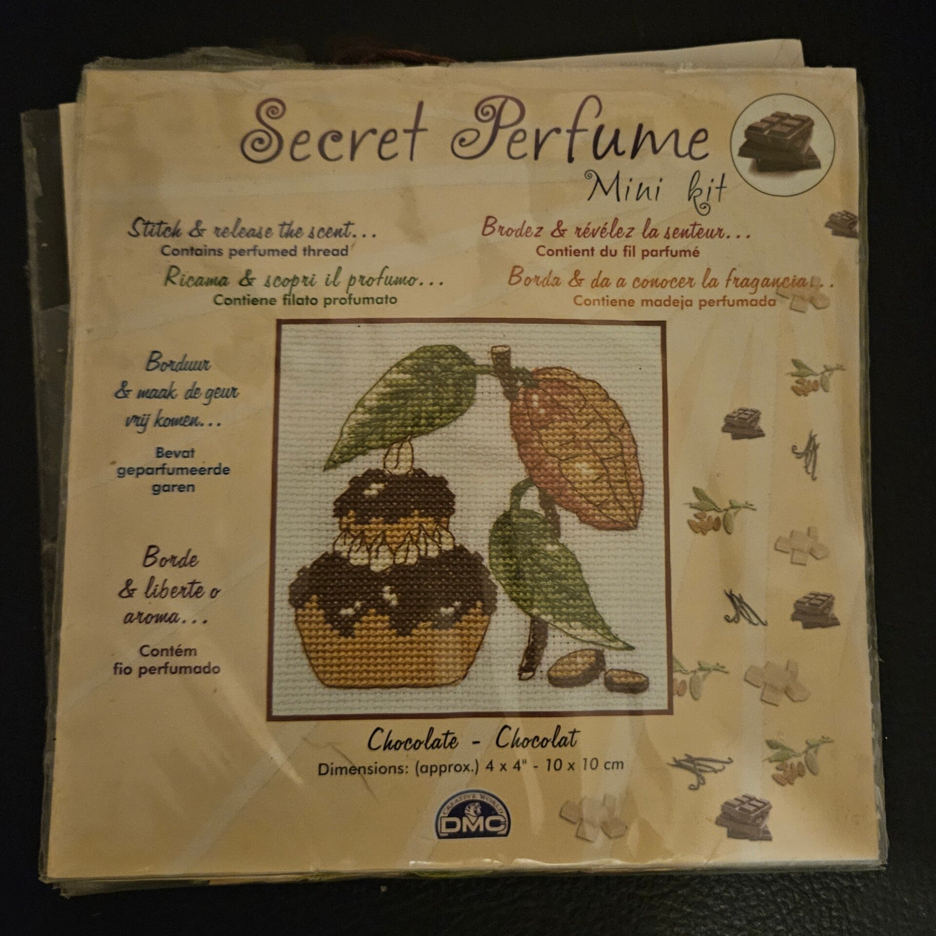 DMC Secret Perfume Mini Kit – Chocolade (Borduurpakket)