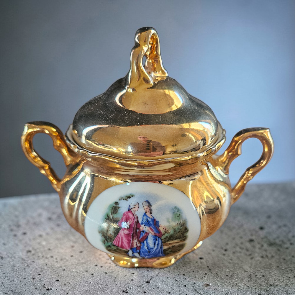 Exclusief 22K Vergulde Suikerpot - Bavaria Waldershof Germany