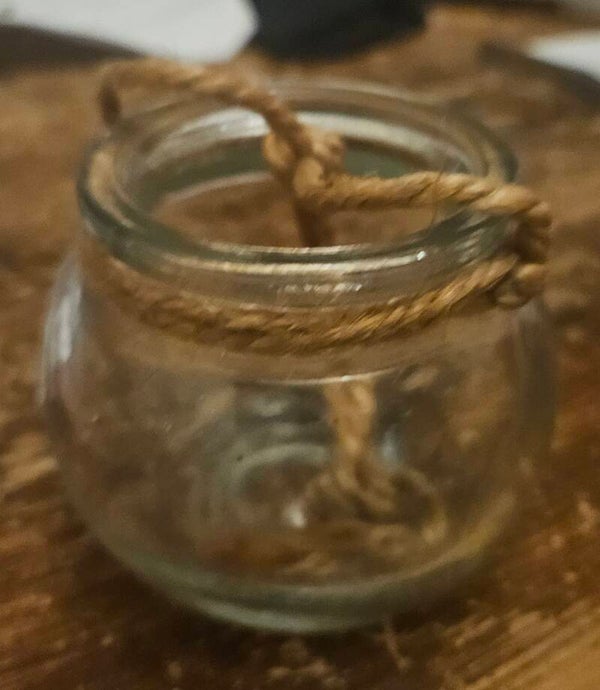 Sfeervol Glazen Windlicht met Rustiek Jute Hengsel