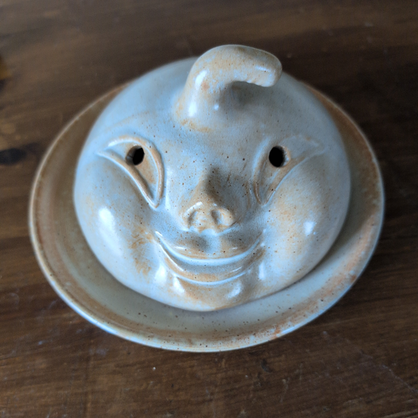 Handgemaakte Keramiek Geurbrander / Decoratie (Gezicht)