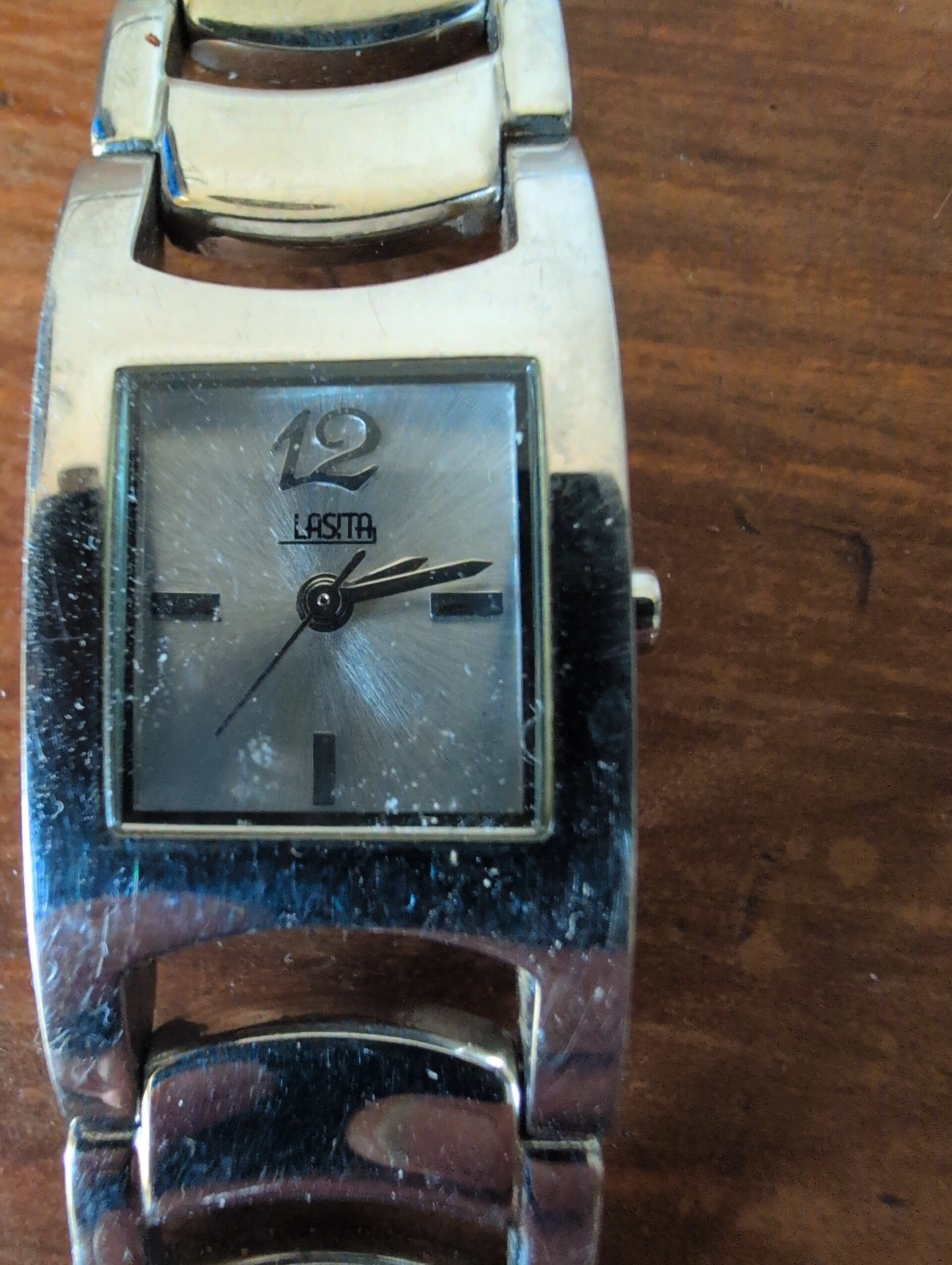 Stijlvol Lasita Dameshorloge – RVS – Rechthoekig Design