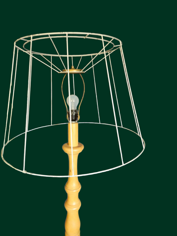 X| Staande lamp | blank eiken voet//