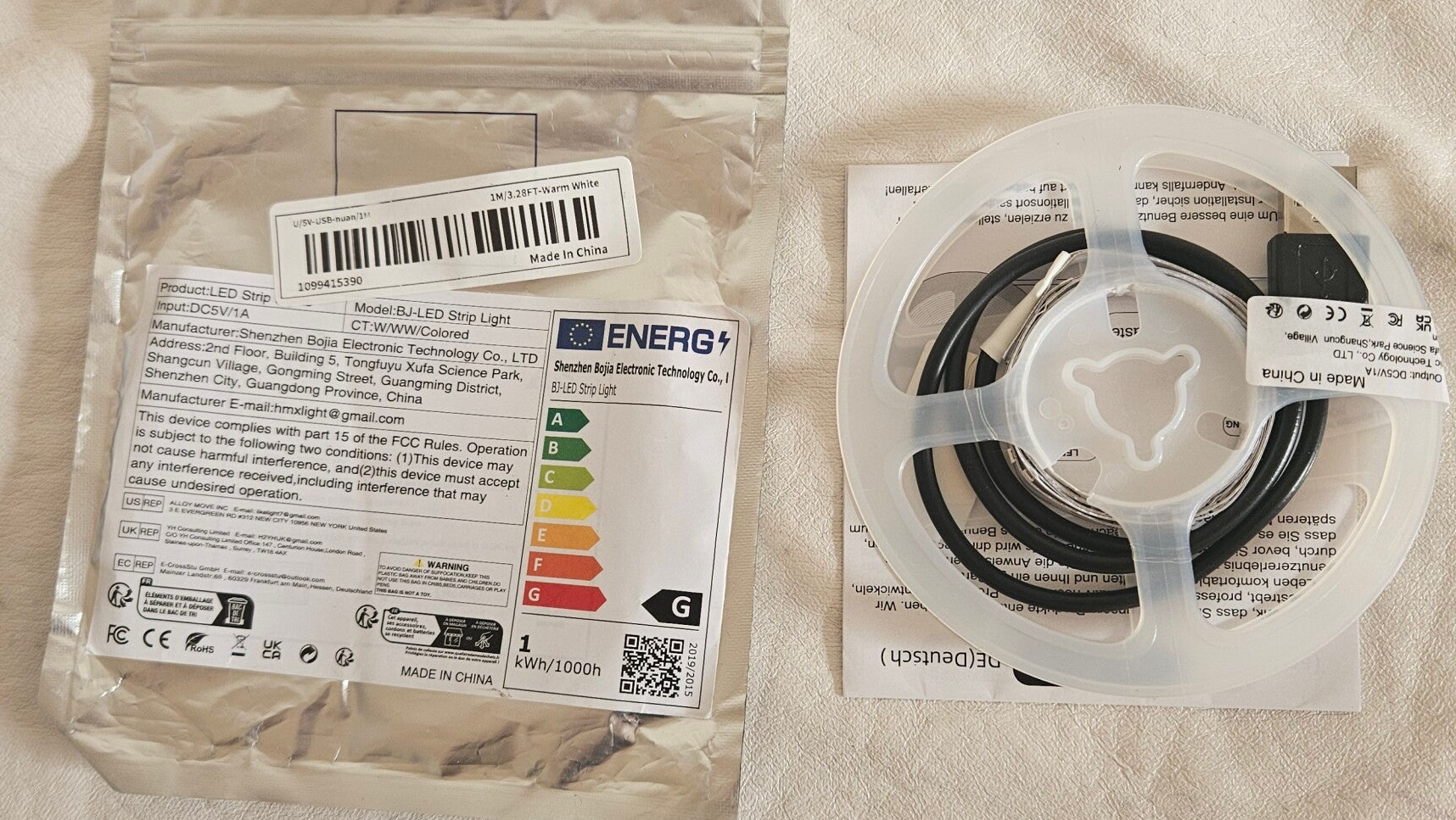 LED strip lights |  1 meter |nieuw in verpakking