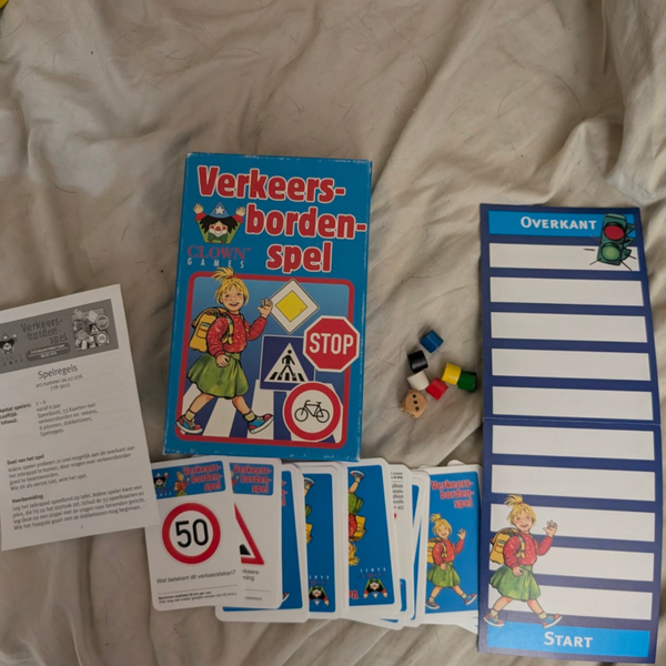 Verkeersbordenspel Clown Games compleet educatief kinderspel