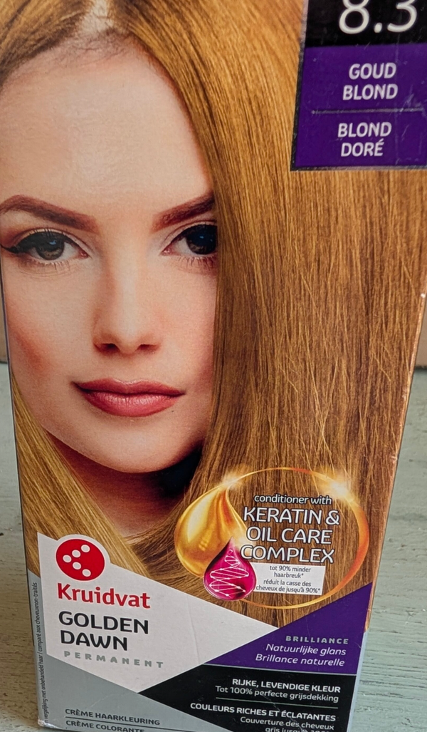 Haarverf permanent | 8.3 Goudblond| Kruidvat