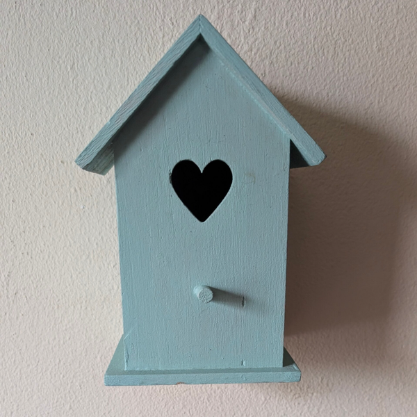 Houten vogelhuisje Lichtgroen