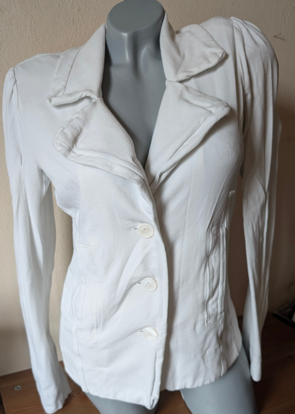Blazer gebroken-wit van joggingstof  maat 42 Uno Due