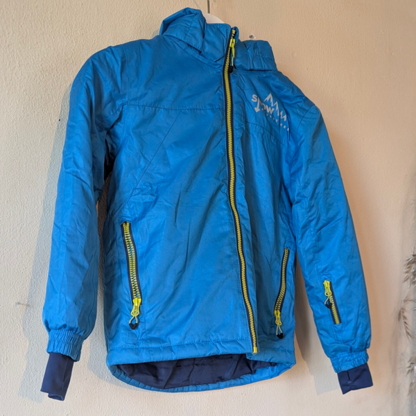 Blauwe Crivit ski-jas maat 122/128