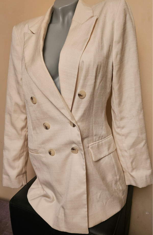 Stijlvol Beige Colbert – Rita Ora x Primark – Maat 40