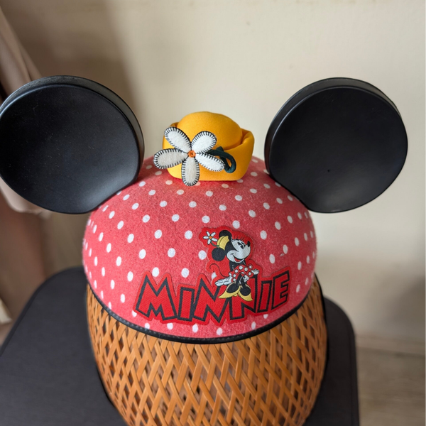 Iconische Disney Minnie Mouse oren-hoed met stippen