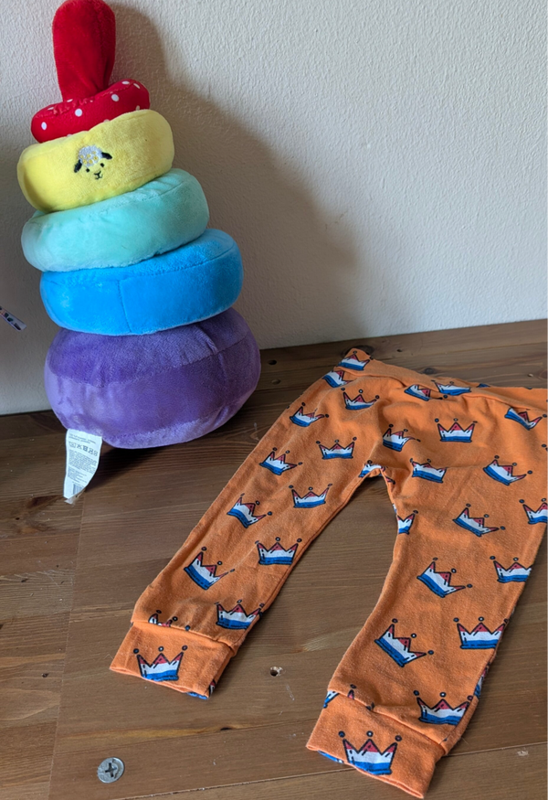 Oranje broek | maat 80 | Eef