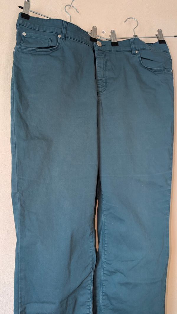 Groene Jeans - M&S Mode - Maat 48 - 100% Katoen