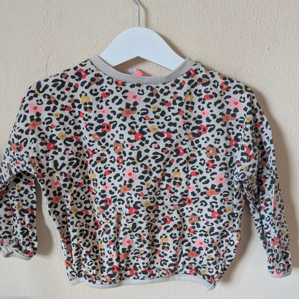 Hema | Sweater | Maat 92 | Panterprint | 100% Katoen