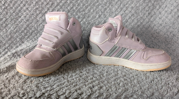 Adidas sneakers| maat 26| Lila met zilver