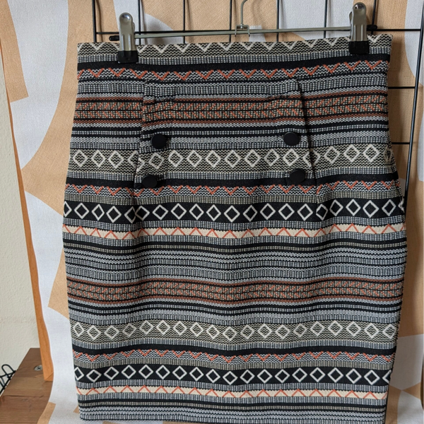 Geweven Rok met Aztekenpatroon| Geisha| maat 34