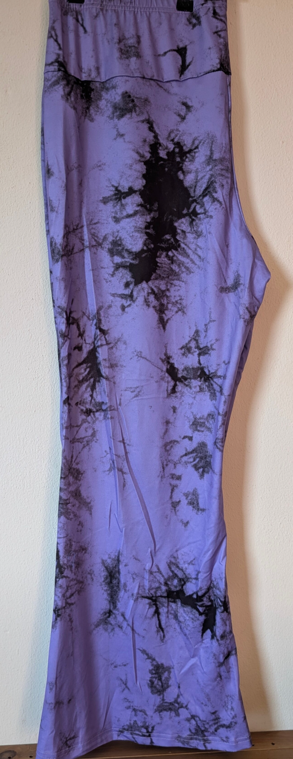 Legging met wijde pijpen, Shein, paars, maat 4XL