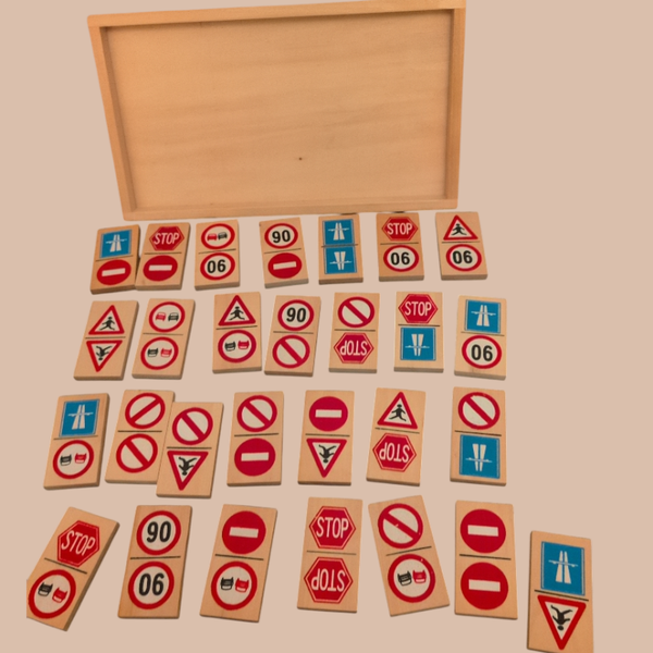 Houten Verkeersborden Domino – Zonder deksel