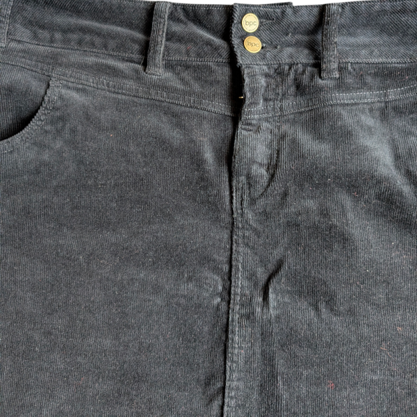 Bonprix zwarte ribrok maat 50