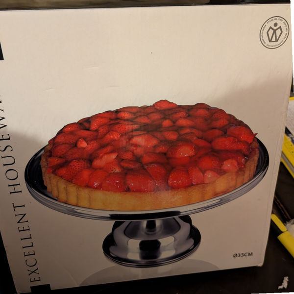 Taart plateau roestvrijstaal