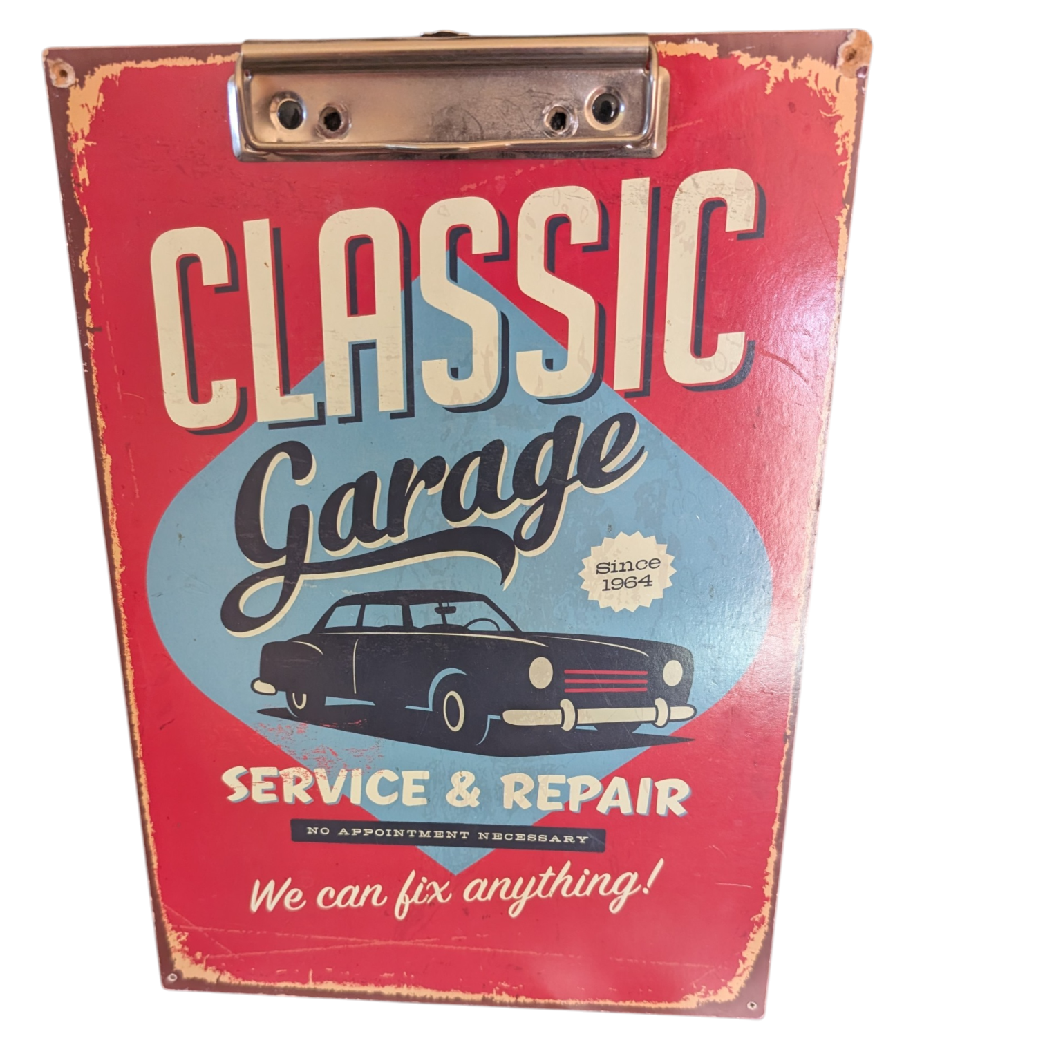 Houten klembord Retro Classic Garage