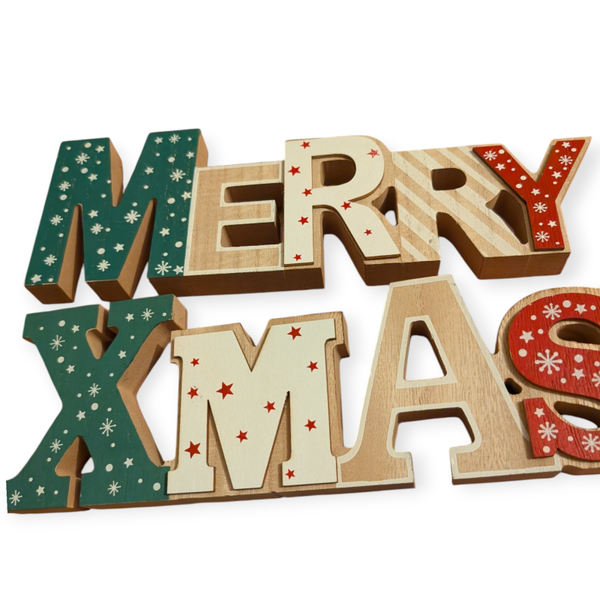 Tekst merry Christmas mdf