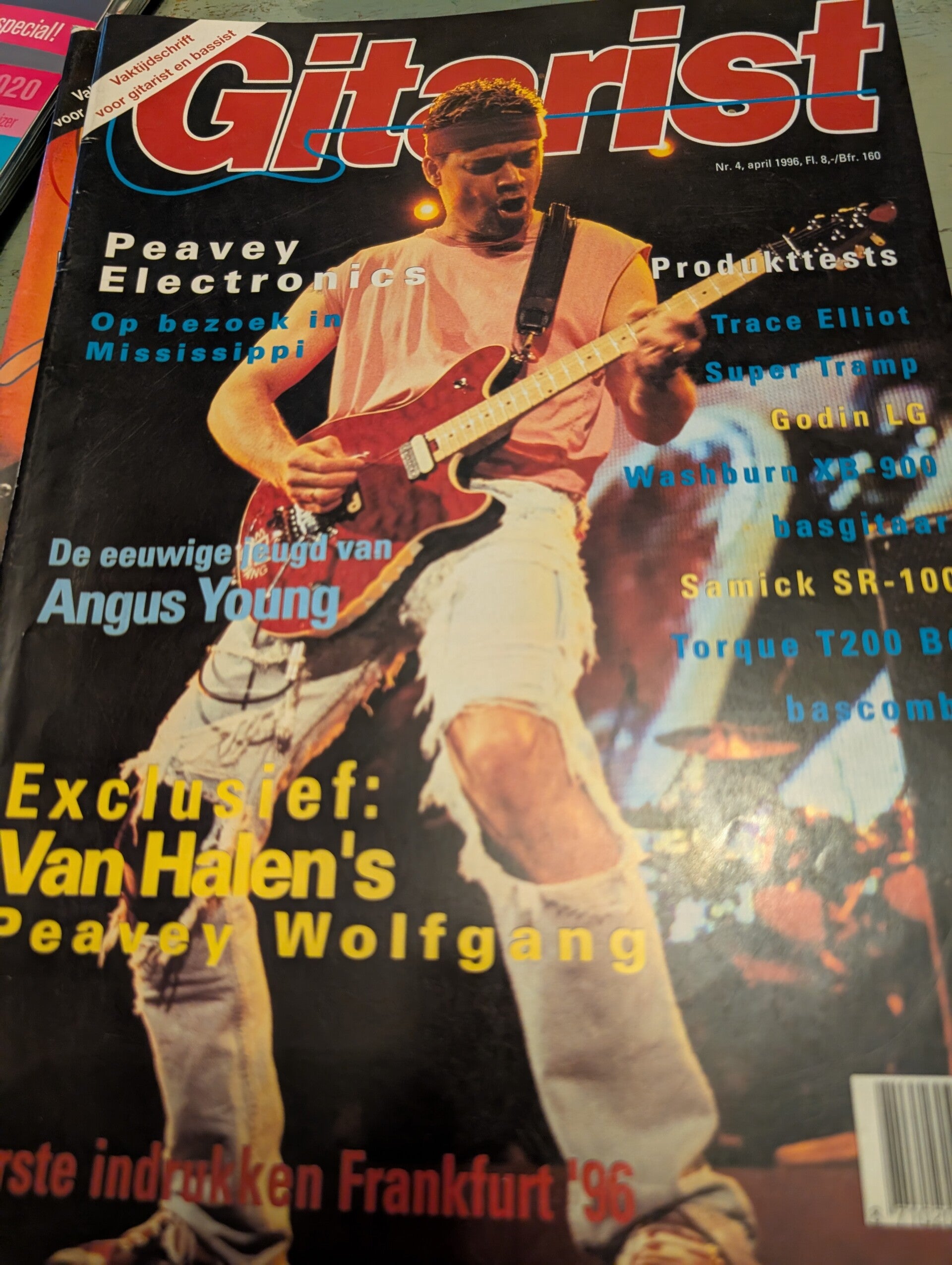 Tijdschrift Gitarist nr. 4 april 1996 – Exclusief: Eddie Van Halen / Peavey Wolfgang