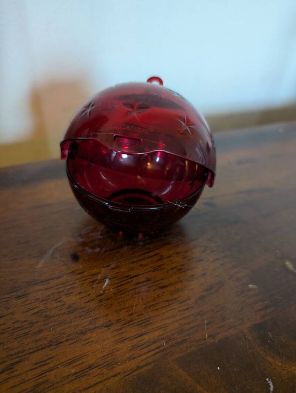 Tupperware Eleganzia kerstbal rood 8 cm