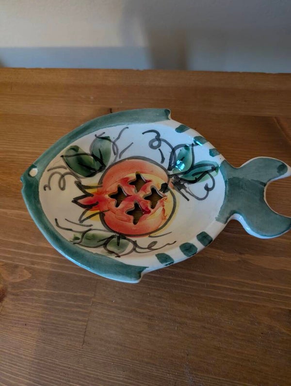 Zeepschaal Vis Handgeschilderd