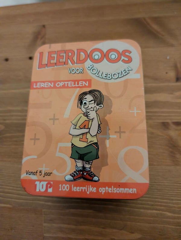 Leerdoos voor Bollebozen Leren Optellen – Educatief Rekenspel 5+ Jaar Blik