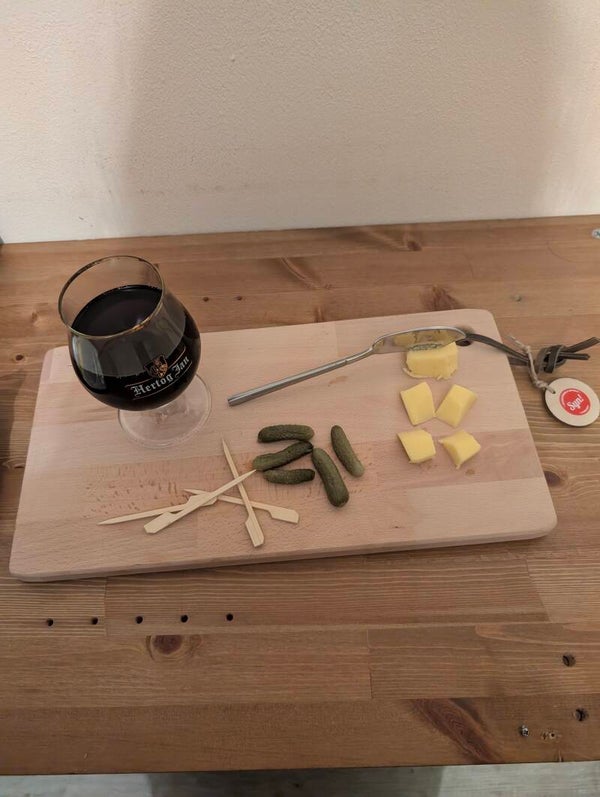 Borrel-/ snijplank hout