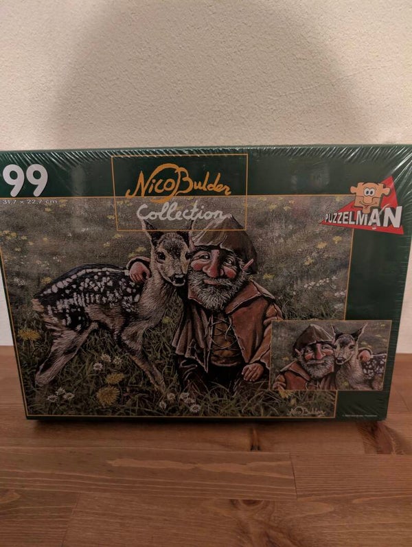 Legpuzzel Nico Bulder Kabouter En Hertje Puzzelman 99 Stukjes Nieuw In Folie