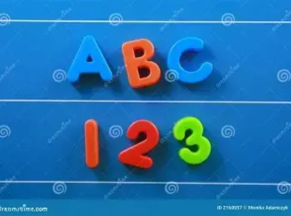 ABC 123 Sensory Bin