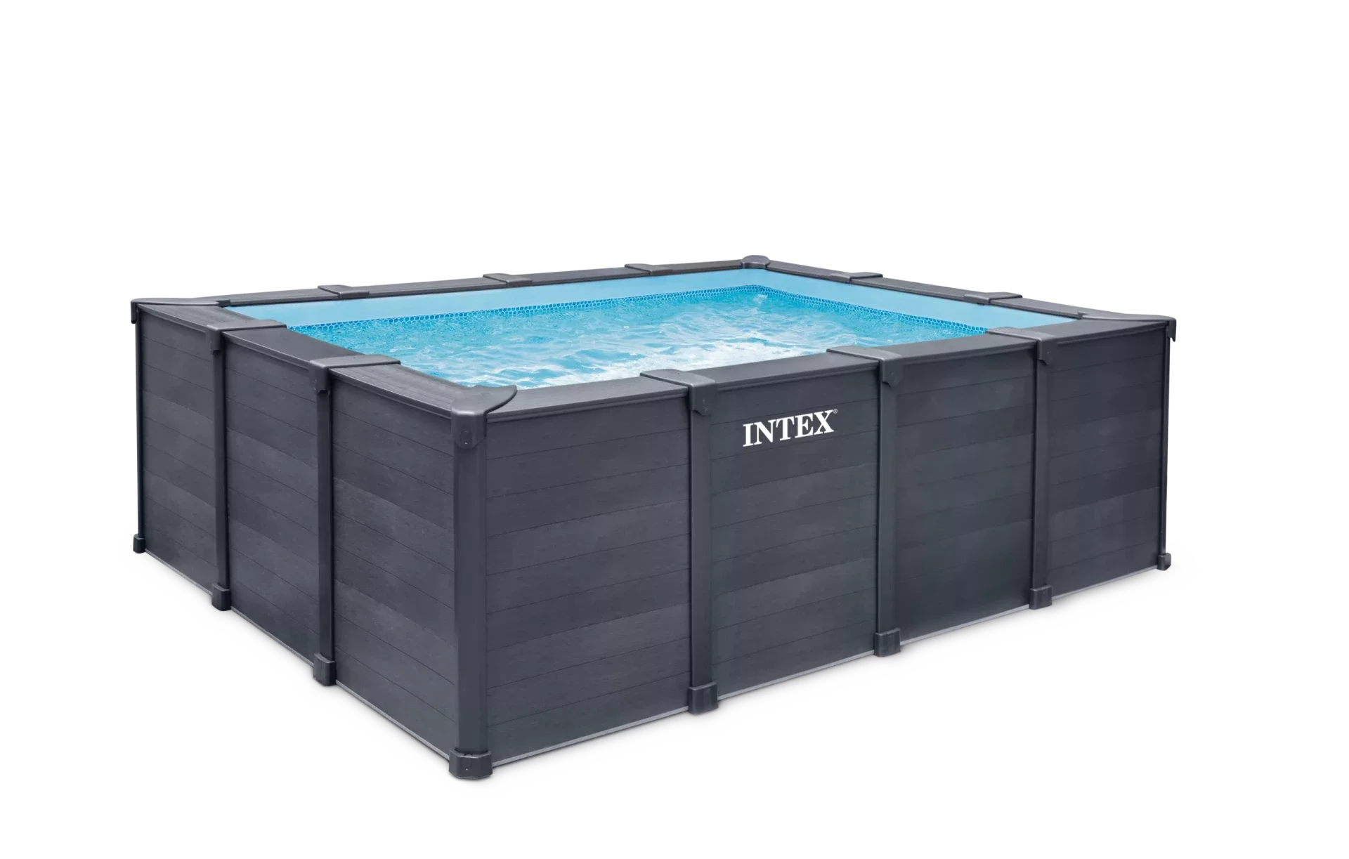 Intex 26396NP - Piscina Graphite rettangolare 400x300x124cm 400cm x 300cm x 124cm