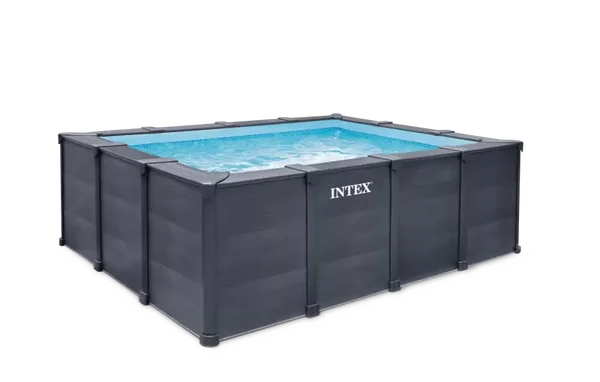 Intex 26396NP - Piscina Graphite rettangolare 400x300x124cm 400cm x 300cm x 124cm