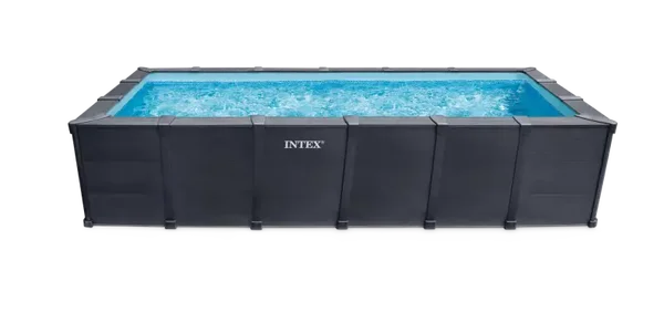 Intex 26398GS - Piscina Graphite rettangolare 600x300x124cm 600cm x 300cm x 124cm