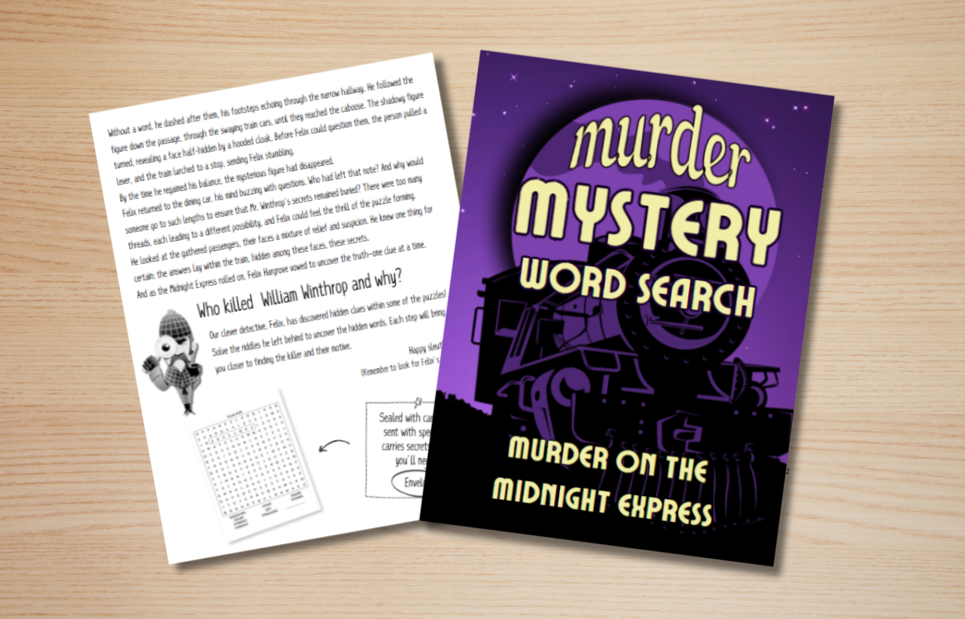 Murder Mystery word search