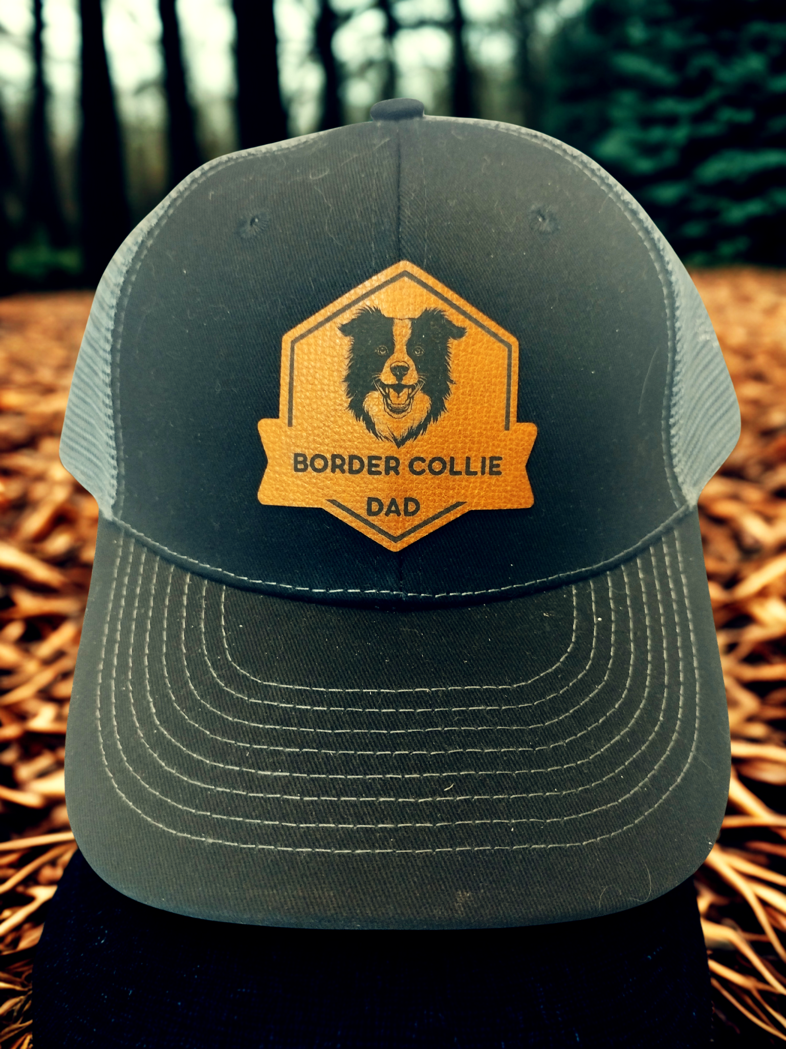 "BORDER COLLIE DAD" PATCH HAT