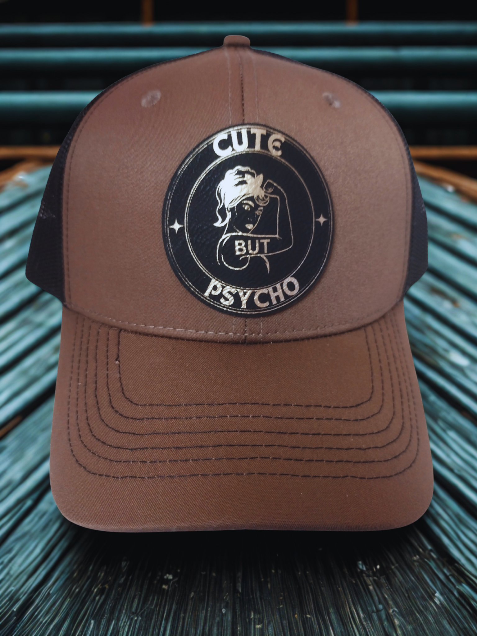 "CUTE BUT PSYCHO" PATCH HAT
