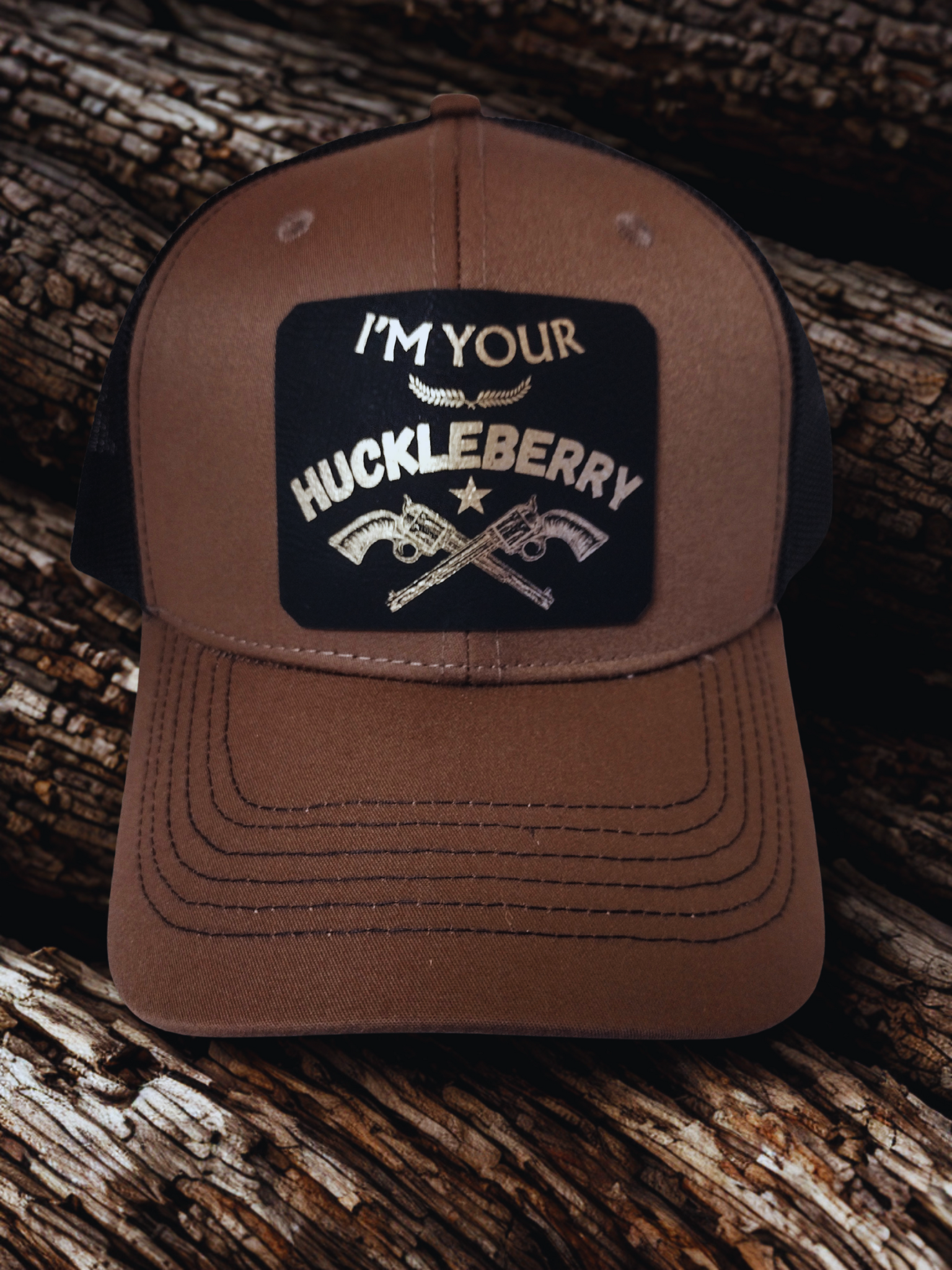 "I'M YOUR HUCKLEBERRY" PATCH HAT
