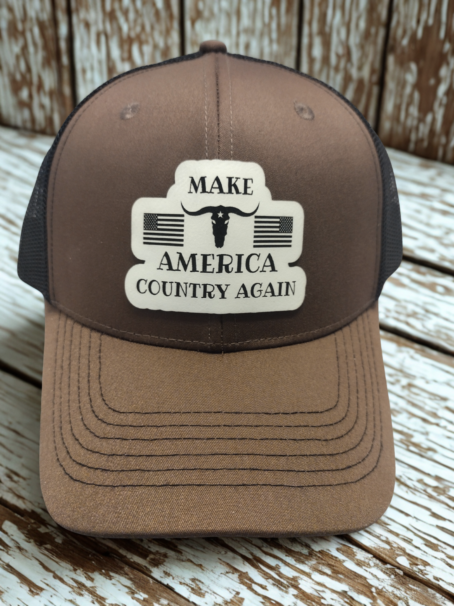 "MAKE AMERICA COUNTRY AGAIN" PATCH HAT