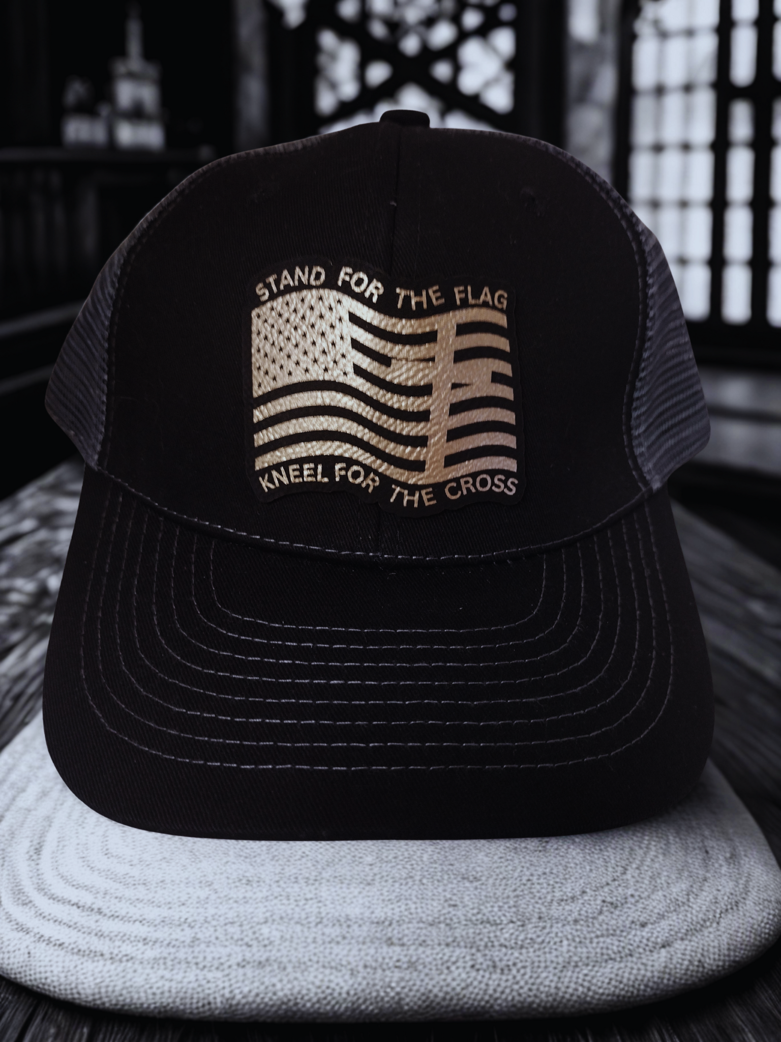 "STAND FOR THE FLAG" PATCH HAT