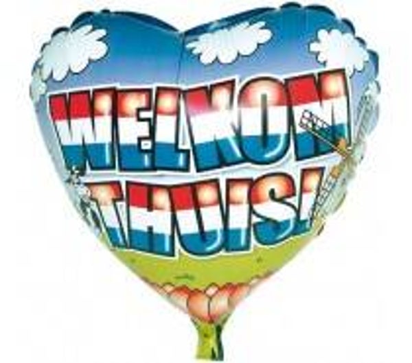 Folie Ballon Helium Welkom Thuis (4 varianten)
