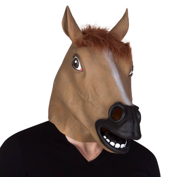 Maskers: Latex hoofdmasker Paard