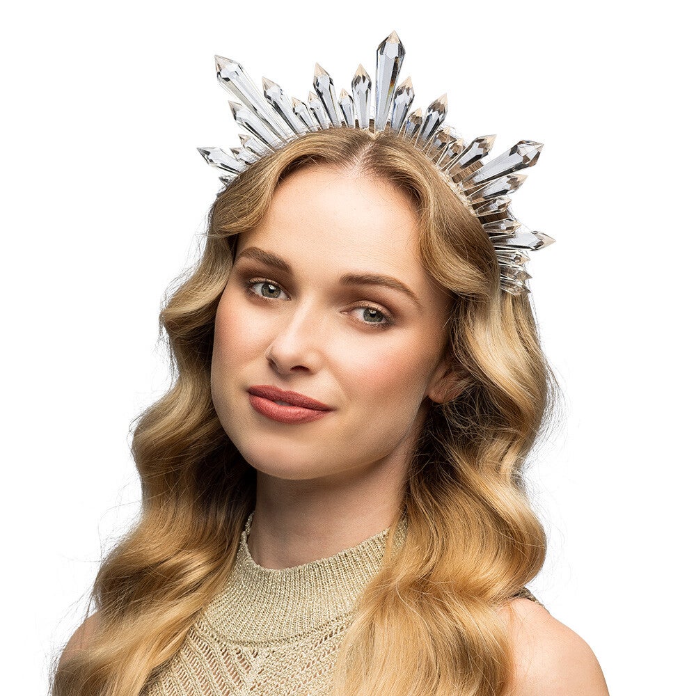 Hoofddeksel: Diadeem Halo Kroon Saphira