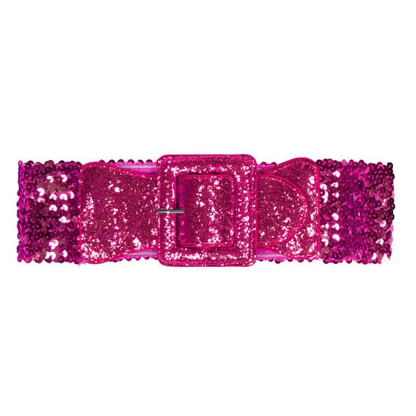 Riem: Riem elastiek pailletten (Diverse kleuren)