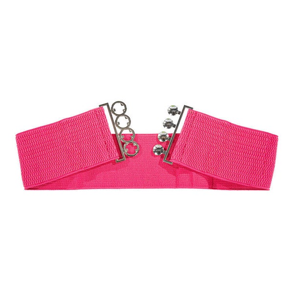 Riem: Riem elastiek neon Pink en Groen