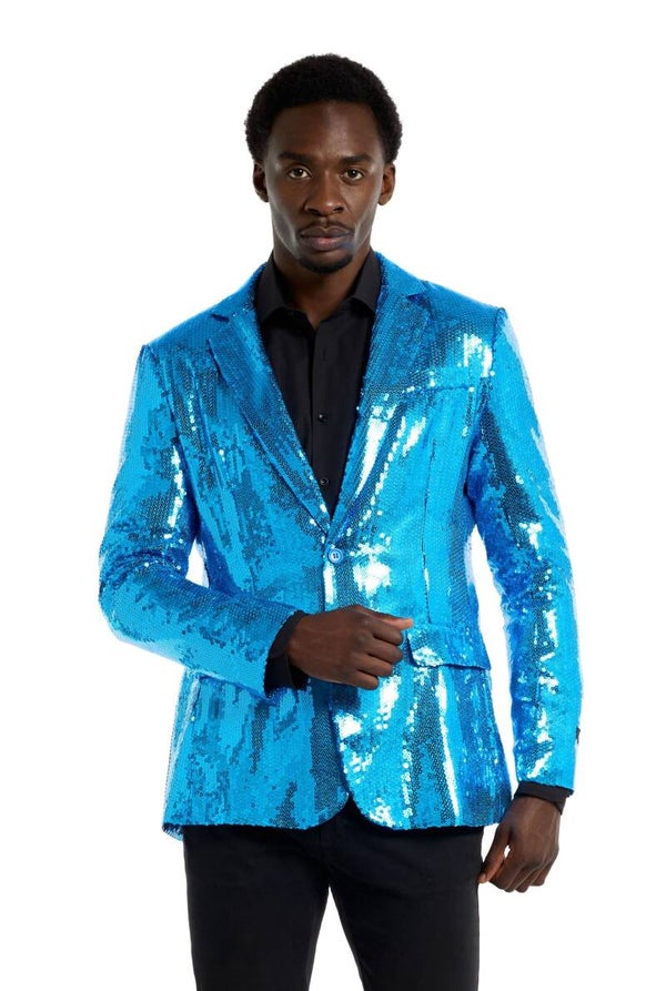 Opposuits: Blazer Sequins Blue